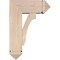 Ekena Millwork Imperial Arts and Crafts Smooth Bracket w/ Offset Brace, Douglas Fir, 7 1/2"W x 18"D x 26"H BKT0806X18X26IMP03SDF - alternate 4